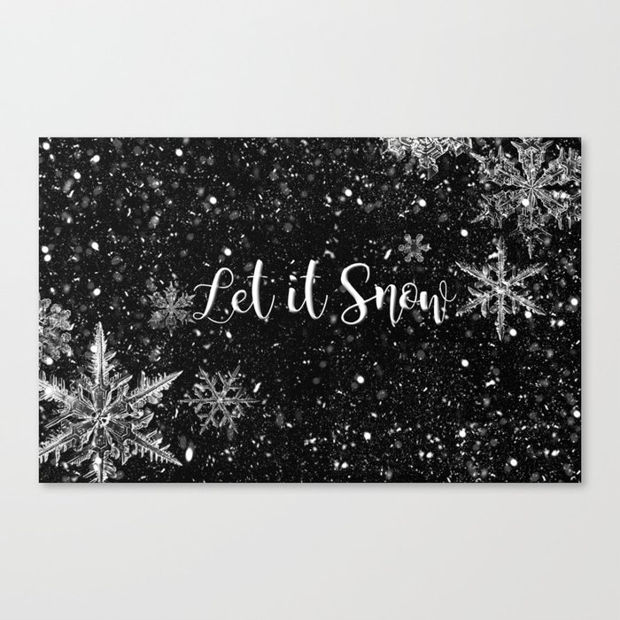 Let it snow Canvas Print