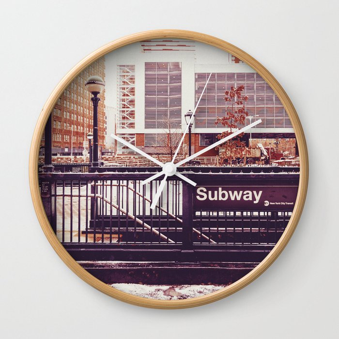 New York City - Subway Wall Clock