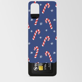 Candy Cane Pattern (blue/red/white) Android Card Case