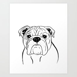 English Bulldog Art Prints For Any Decor Style Society6