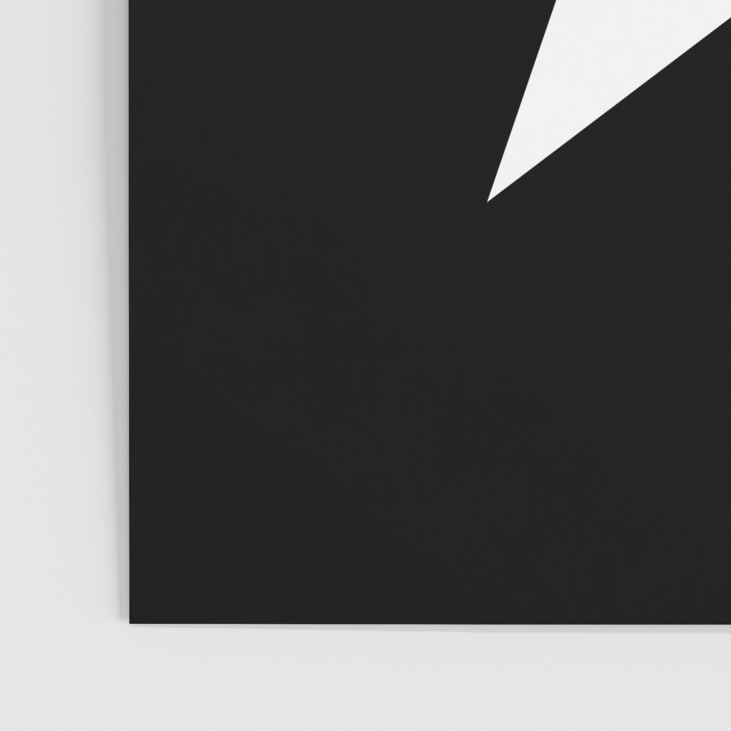 White star on black background Poster by minimal-design | Society6
