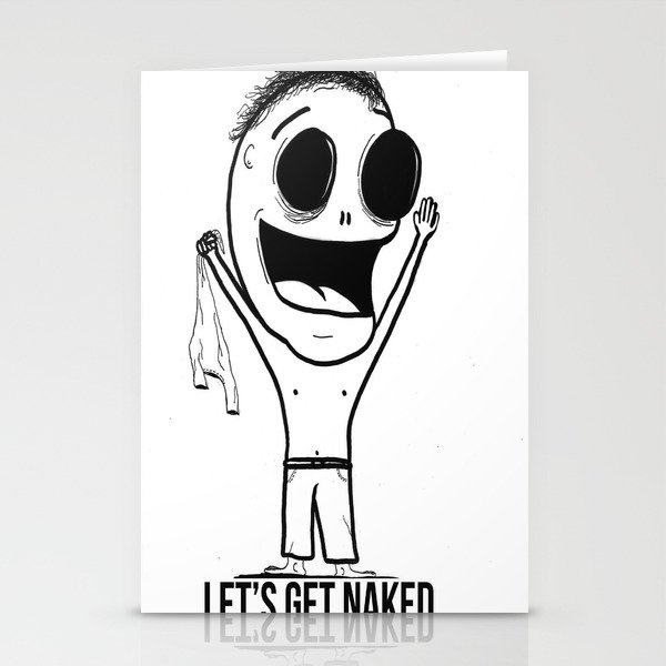 Let's Get Naked. Stationery Cards