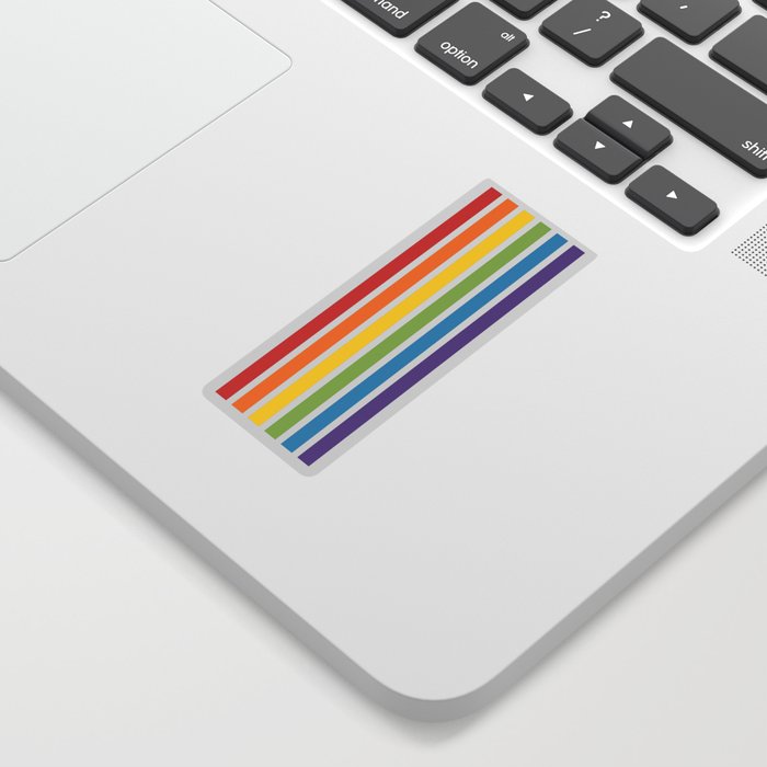 Rainbow Stripes Sticker