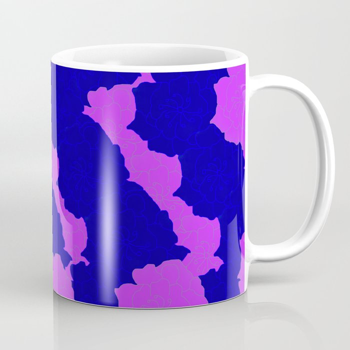 Lavender & Blue Flower Collage Coffee Mug