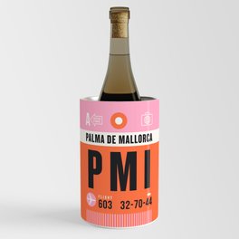 Luggage Tag A - PMI Palma de Mallorca Spain Wine Chiller