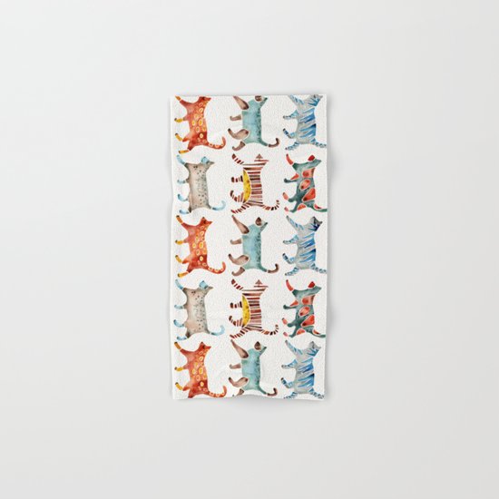 Cat Collection: Watercolor Hand & Bath Towel