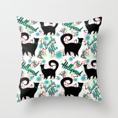 Another Purrrfect Toast! Throw Pillow
