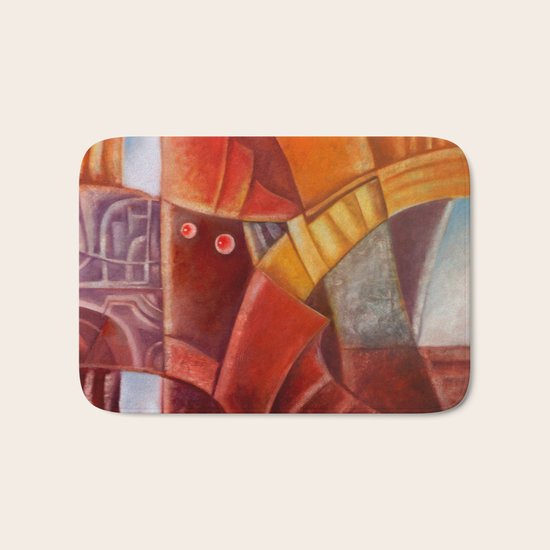Red room. Bath Mat