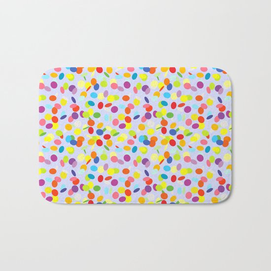 Festive confetti pattern Bath Mat