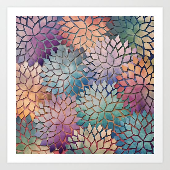 Abstract Floral Petals 4 Art Print