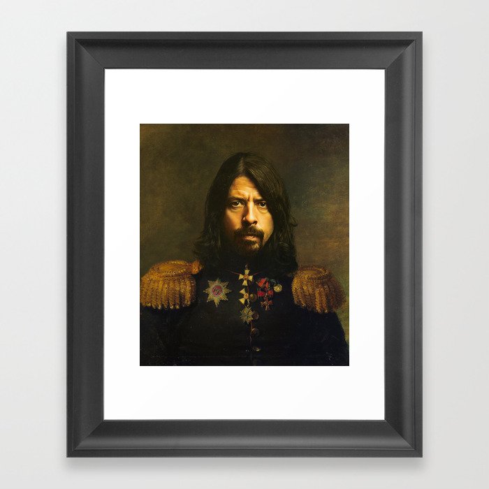 Dave Grohl - replaceface Framed Art Print