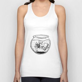 Fatigued Fish Unisex Tank Top