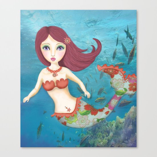 Somewhere Under the Sea Canvas Print