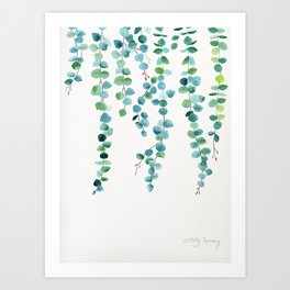 Eucalyptus Watercolor 5 Art Print