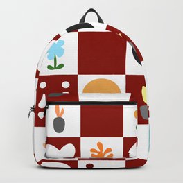 Color object checkerboard collection 12 Backpack