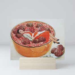 Meatball Life Mini Art Print