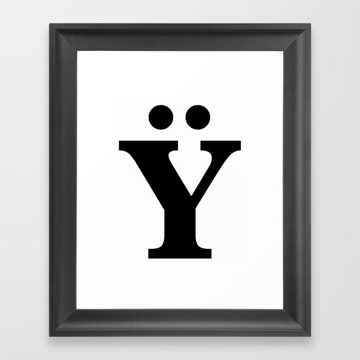 Y Logo  Framed Art Print