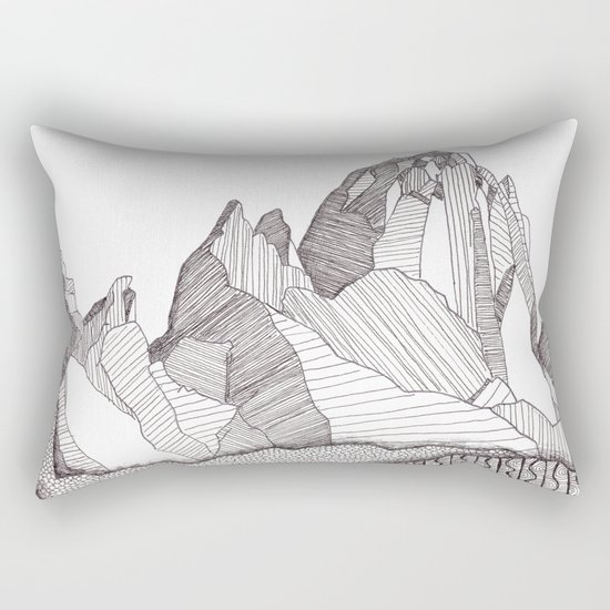 Patterns on Patagonia Rectangular Pillow
