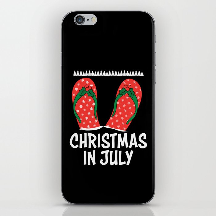 Christmas In July Flip Flops iPhone Skin