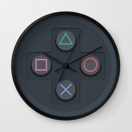 PlayStation - Buttons Wall Clock