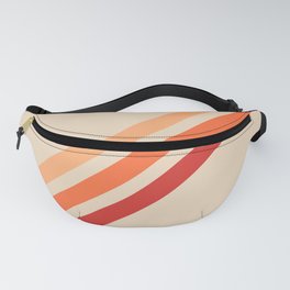 Vintage Retro 70s Red Stripes Fanny Pack