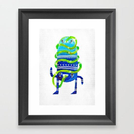 Mr Tubeface Framed Art Print