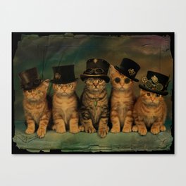 Steampunk Kittens Canvas Print