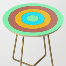 Sky, Gold + Clay Circles Side Table