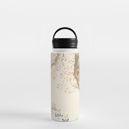 Katsushika Hokusai - Dandelions and Clovers Beneath Cherry Tree Water Bottle