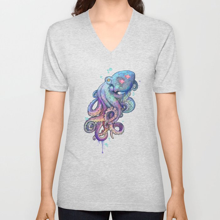 octopus  V Neck T Shirt