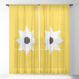 New star 42 -Yellow Sheer Curtain