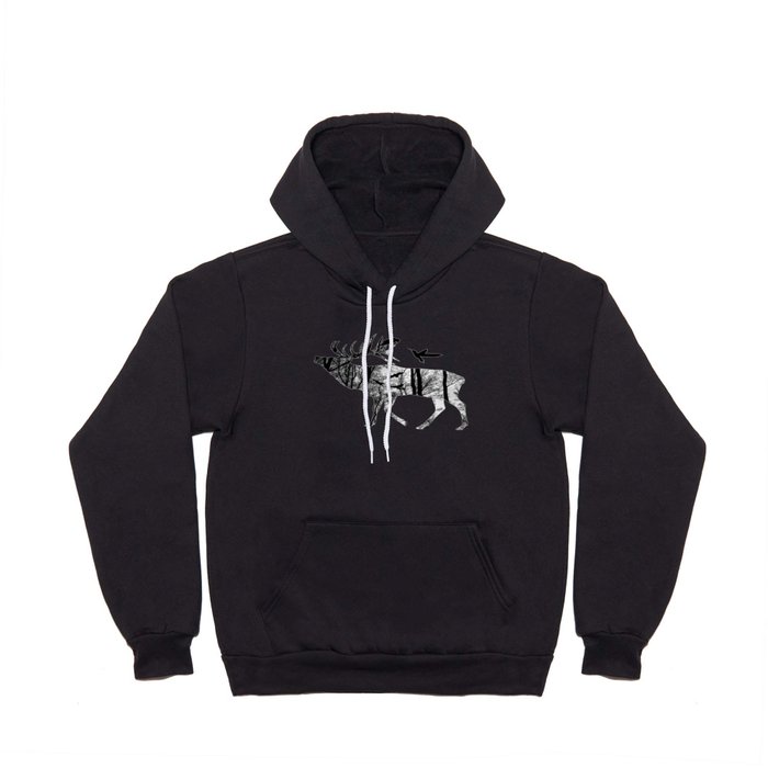 Forest Spirit - Black and White Hoody