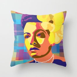 IT'S Billie Holiday Throw Pillow