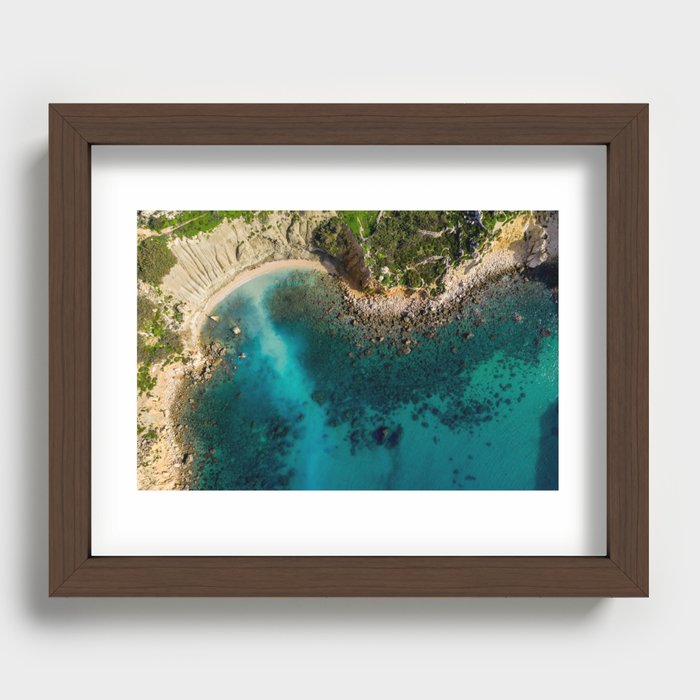 Beach I Recessed Framed Print