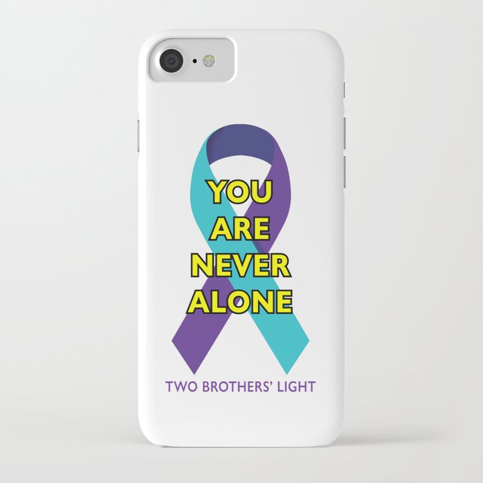 You Are Never Alone Ribbon iPhone Case