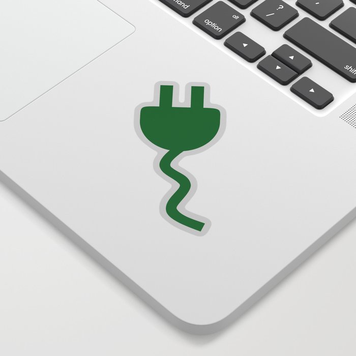EV Green Plug - Show your EV credentials Sticker