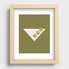 m is for martini Recessed Framed Print