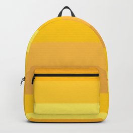 Afternoon Sun Rays - Golden Yellow Variable Stripe Pattern  Backpack | Colorblock, Saffron, Stripe, Kierkegaarddesign, Pattern, Yellow, Curated, Warm, Digital, Stripes 