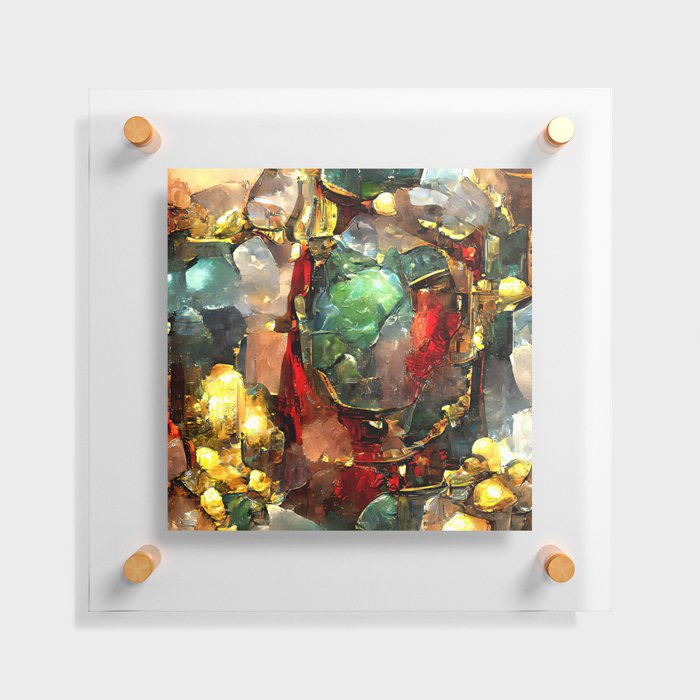 Bloodstone, the Birthstone of Aries Floating Acrylic Print