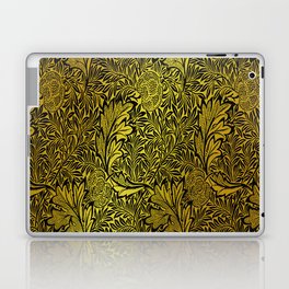 William Morris Black And Gold Floral Pattern Vintage Floral Pattern Victorian Botanical Pattern Laptop Skin