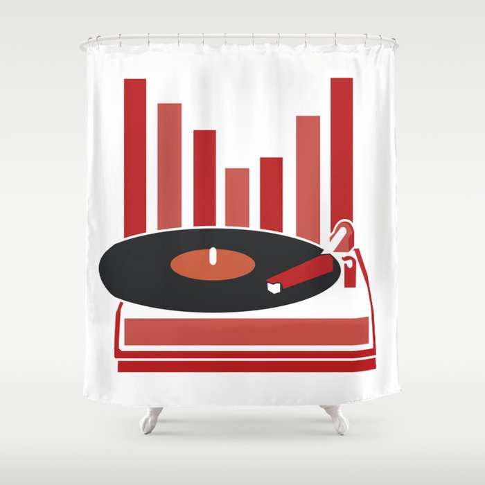 Love Vinyl Shower Curtain
