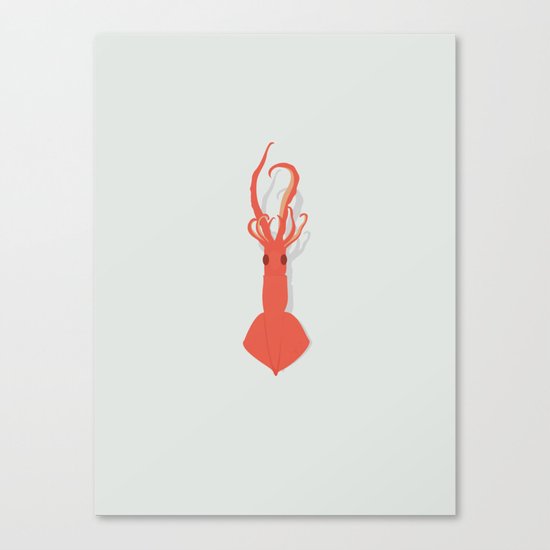 TIARMEDE BLÆKSPRUTTE Canvas Print