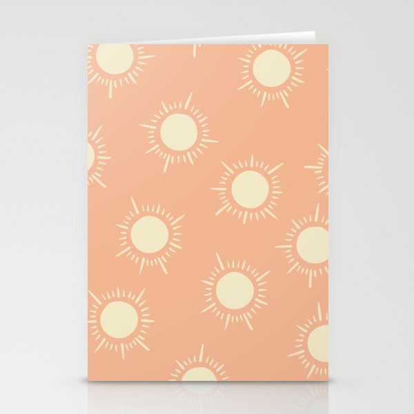 Chunky Suns Terracotta Stationery Cards