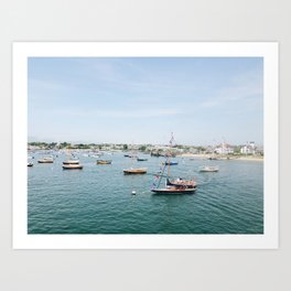Nantucket Island Harbor on July Fourth Art Print