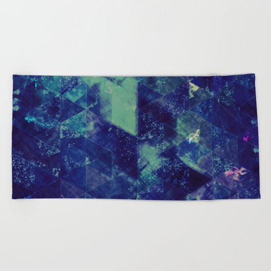 Abstract Geometric Background #20 Beach Towel