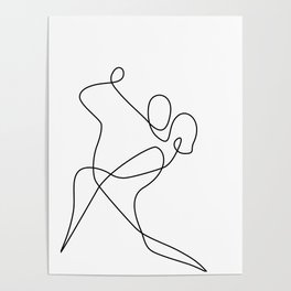 minimal line dance Poster