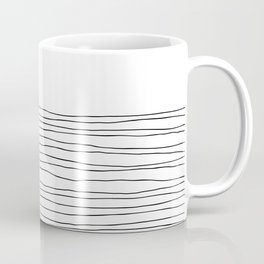 Hand Striped Black and White Mug