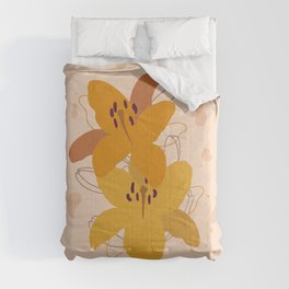 Bohemian lilies Comforter