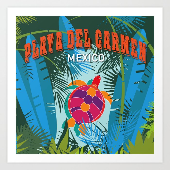 Playa Del Carmen Art Print