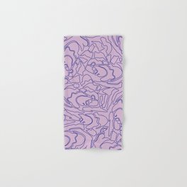 purple patterned bath towels